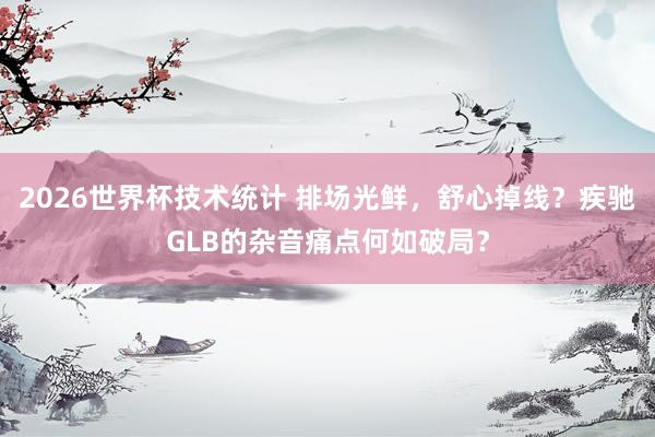 2026世界杯技术统计 排场光鲜，舒心掉线？疾驰GLB的杂音痛点何如破局？
