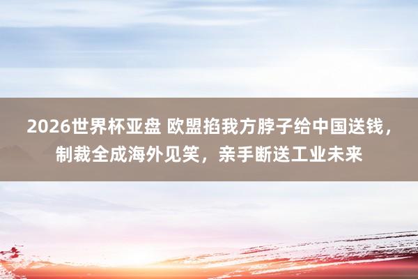 2026世界杯亚盘 欧盟掐我方脖子给中国送钱，制裁全成海外见笑，亲手断送工业未来