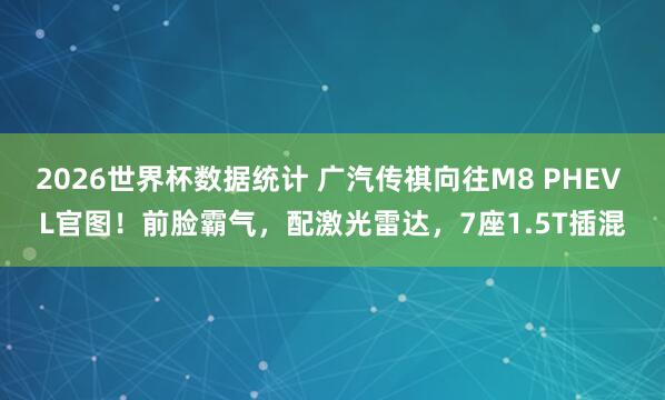 2026世界杯数据统计 广汽传祺向往M8 PHEV L官图！前脸霸气，配激光雷达，7座1.5T插混