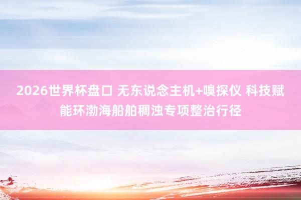 2026世界杯盘口 无东说念主机+嗅探仪 科技赋能环渤海船舶稠浊专项整治行径