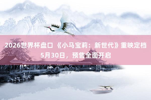 2026世界杯盘口 《小马宝莉：新世代》重映定档5月30日，预售全面开启